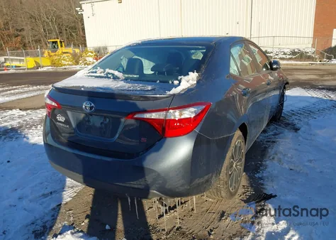 2014 Toyota Corolla S Plus z USA, uszkodzony, nr VIN 2T1BURHE4EC072253